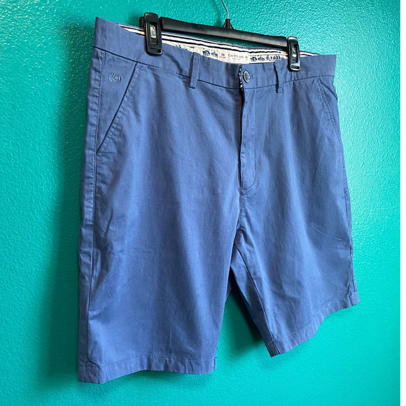 Cactus Man Ricky Singh Blue Flat Front Men's Shorts SIze 38 - Picture 3 of 9